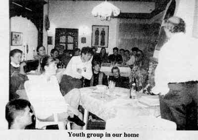 [Youth Group in our home]